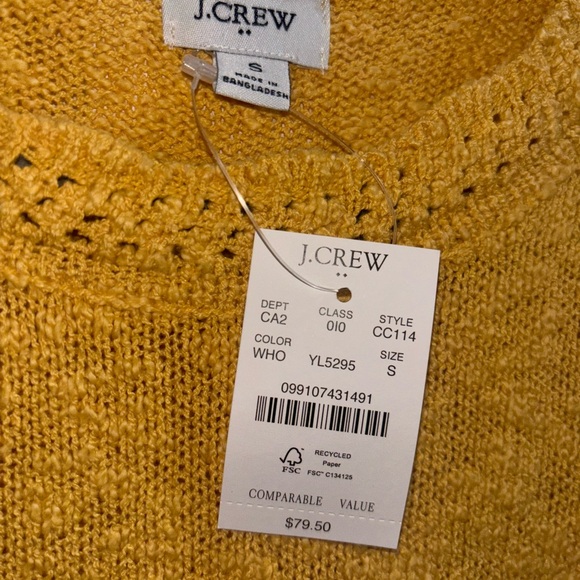 J.Crew Yellow Knit Tank - Picture 2 of 4